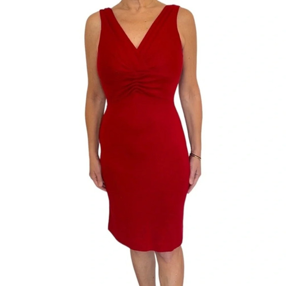 Banana Republic Red Wool Dress - Picture 1 of 11